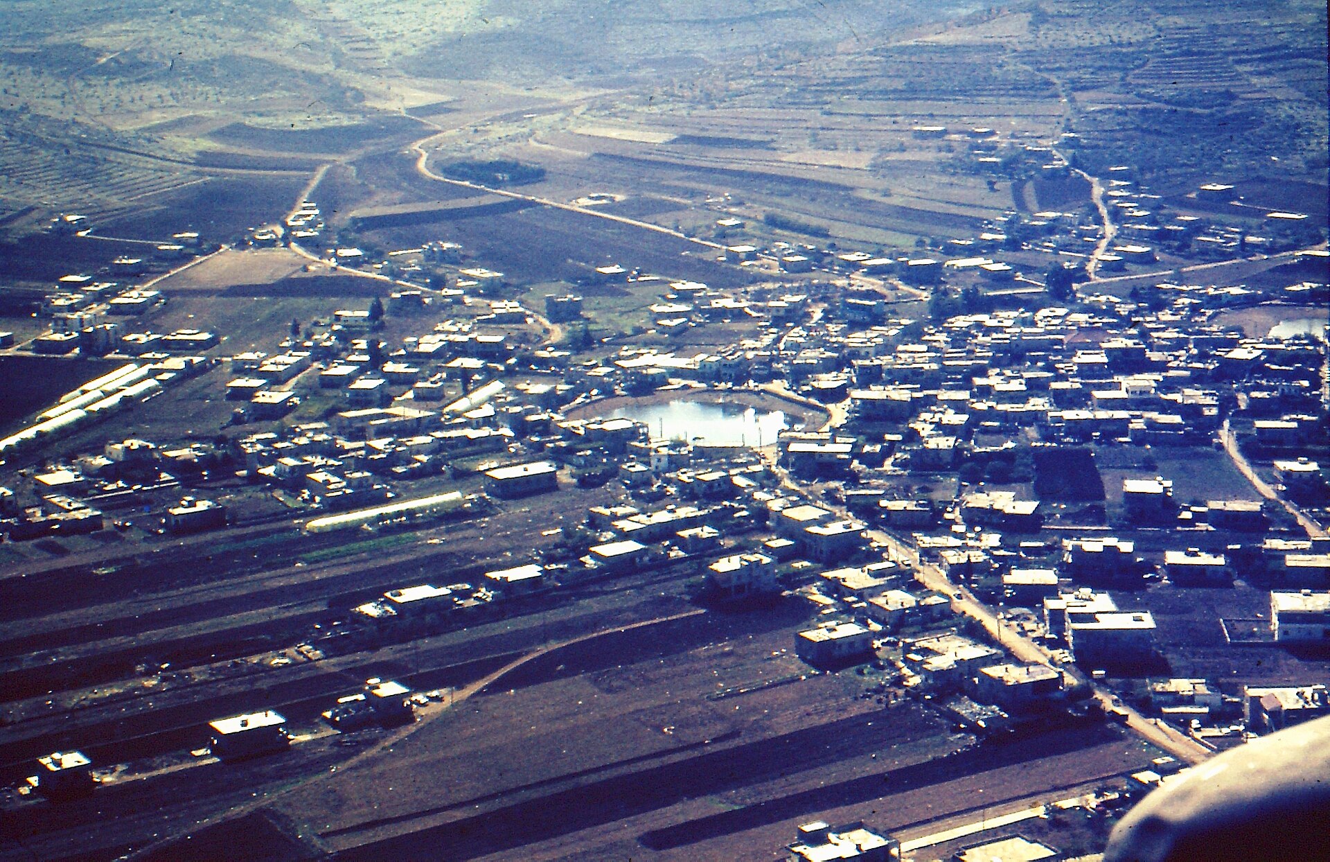 Landscape of a village in southern Lebanon, north of the Israeli border